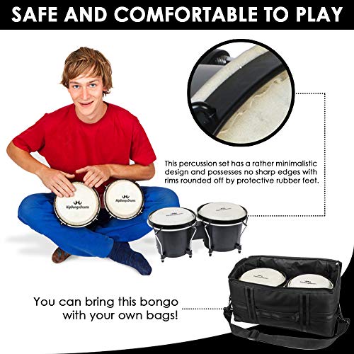Comfecto Bongo Drum Set, Tunable Percussion Instruments - Image 3