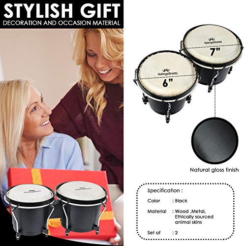 Comfecto Bongo Drum Set, Tunable Percussion Instruments - Image 5
