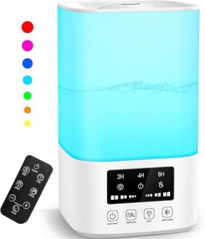 TTYHC Cool Mist Ultrasonic Air Humidifier, 3L