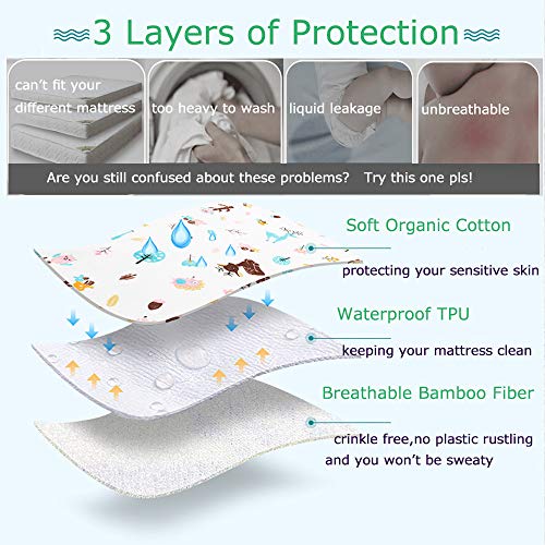 COZUMO Baby Waterproof Bed Pad, 40x30 Inch - Image 4