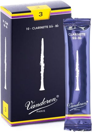 Vandoren CR103 Bb Clarinet Traditional Reeds, Strength 3
