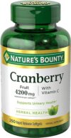 Nature’s Bounty Cranberry 4200mg With Vitamin C 250 Softgels