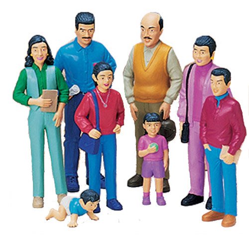 Cre8tive Minds Multi-Ethnic Pretend Play Family Set - 32 Pieces - Image 2