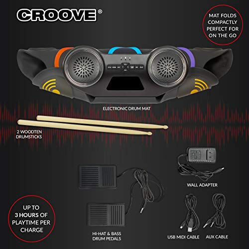 Croove Electronic Drum Set For Kids - 9 Pads - Image 5