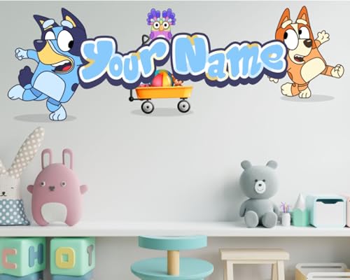 Custom Blue Wall Decal Theme Sticker - Image 3