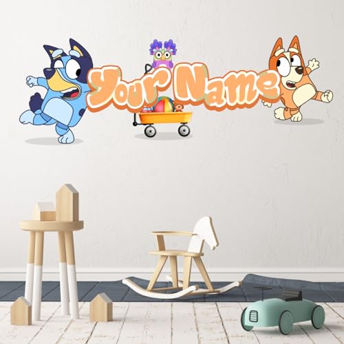 Custom Blue Wall Decal Theme Sticker - Image 4