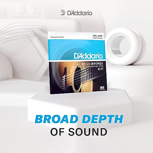 D'Addario Acoustic Guitar Strings - EJ11-3D - Light - Image 3