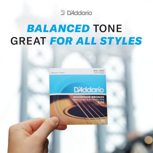 D'Addario Phosphor Bronze Acoustic Guitar Strings EJ16 - Image 4