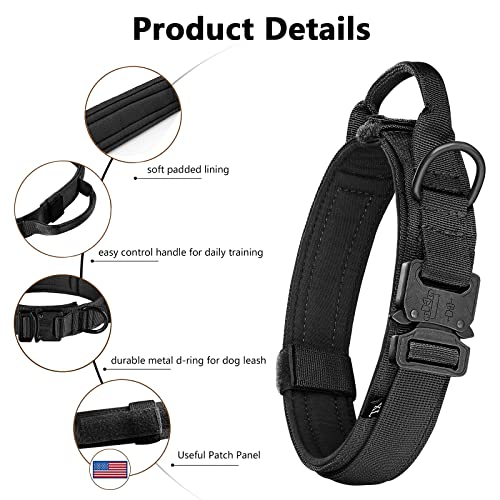 DAGANXI Tactical Dog Collar With Heavy Metal Buckle - Image 5