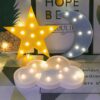 QiaoFei Decorative LED Moon Cloud Star Night Lamp