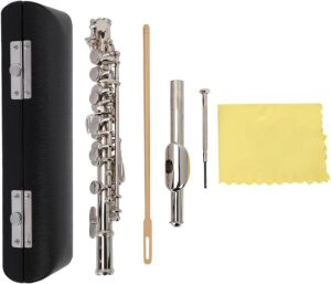 VBESTLIFE Detachable Silver Plated C Piccolo Set