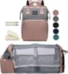 houscly Diaper Bag Backpack With Changing Station