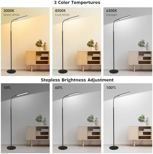 Dimunt Bright 15W Floor Lamp With Timer - Image 4