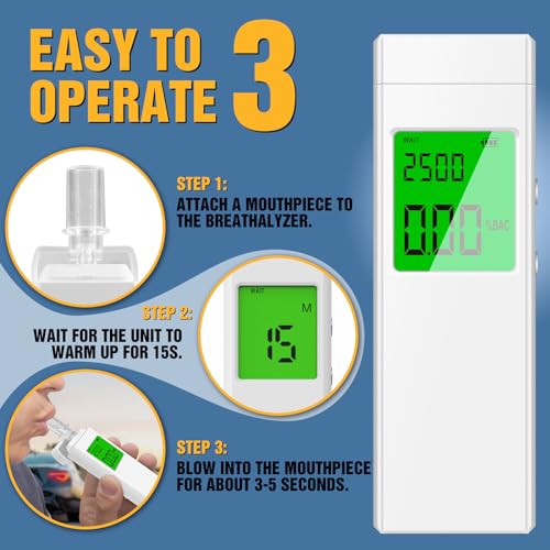 Diowner Rechargeable Portable Breathalyzer Tester - Image 3