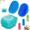 Comotech Dog Bath Brush Scrubber | Blue