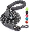 BAAPET Dog Leash 5FT-1/2”, Black Padded Handle