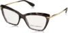 Dolce & Gabbana Transparent Grey Cat Eye Eyeglasses