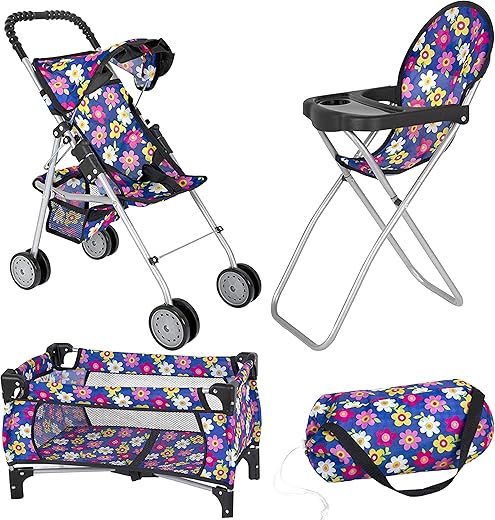 fash n kolor Doll 3 Piece Play Set Accessories