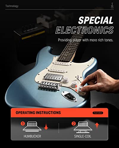 Donner DST-152R Electric Guitar Starter Set - Image 5