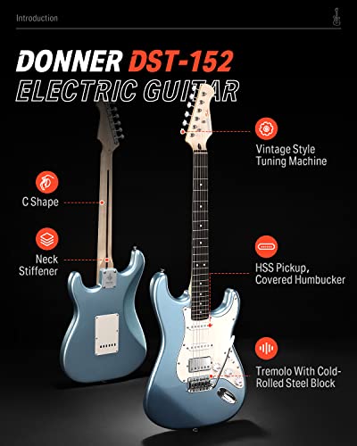 Donner DST-152R Electric Guitar Starter Set - Image 2