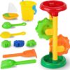 Liberty Imports Double Sand & Water Wheel Tower Set