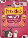 Friskies Dry Cat Food, Gravy Swirlers – 16 lb