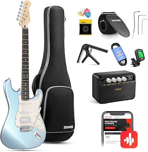 Donner DST-152R Electric Guitar Starter Set