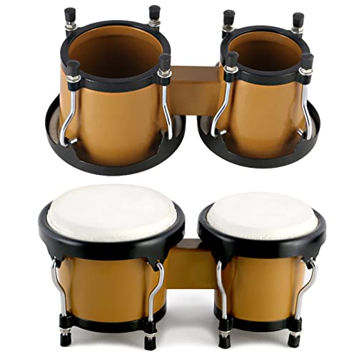 EASTROCK Bongo Drum Set With Tuning Wrench - Image 4