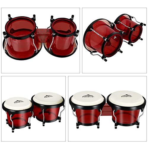 EASTROCK Bongo Drums Set with Tuning Wrench - Image 4