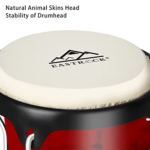 EASTROCK Bongo Drums Set with Tuning Wrench - Image 5