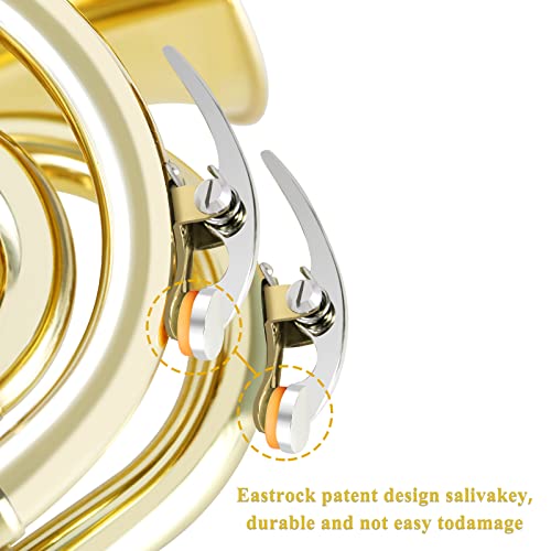 EASTROCK Pocket Trumpet Gold Lacquer Bb with 7C Mouthpiece - Image 3