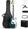 Ktaxon Electric Bass Guitar Beginner Kit, Lake Blue