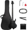 Ktaxon Electric Bass Guitar, Flame Design Set
