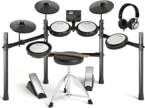 AODSK Electric Drum Set With Quiet Pads AED-403