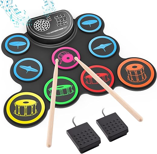 Sboet Electronic Drum Set, 9-Drum Practice Pad