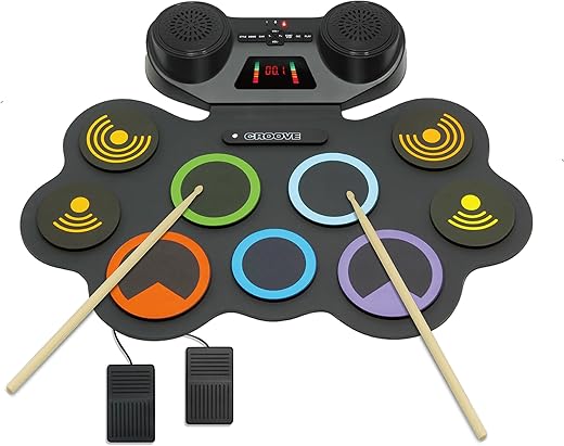 Croove Electronic Drum Set For Kids - 9 Pads