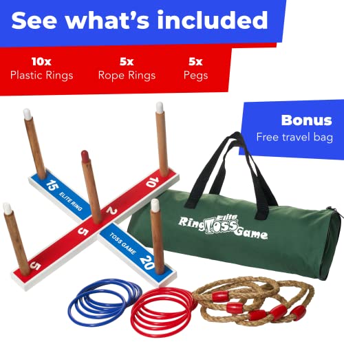 Elite Sportz Equipment Ring Toss Game - Indoor or Outdoor Fun - Image 3