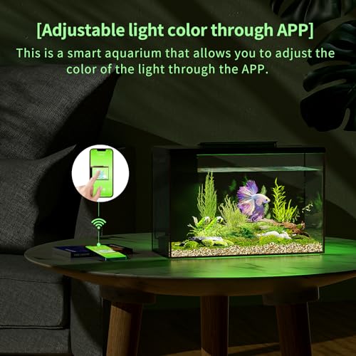 ERAARK 4.5 Gallon Self-Cleaning Betta Tank, Bluetooth - Image 3