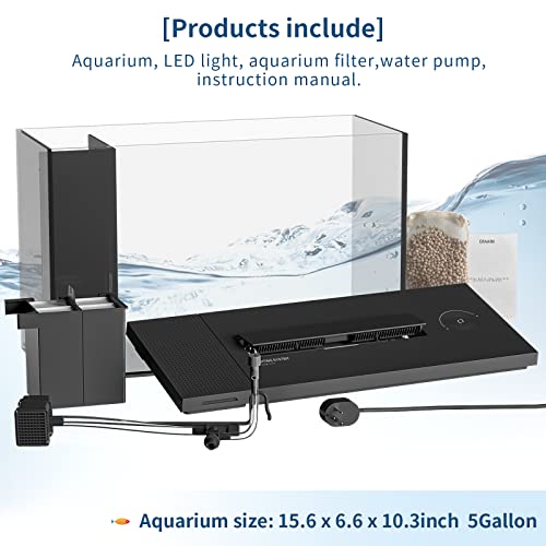 ERAARK 4.5 Gallon Self-Cleaning Betta Tank, Bluetooth - Image 4