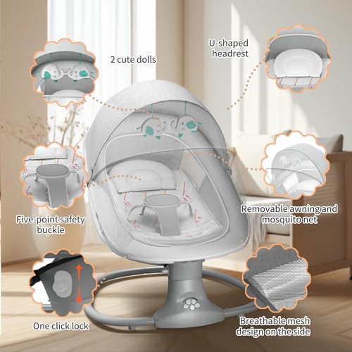ErmeiRabbit Electric Remote Control Baby Bouncer - Image 3