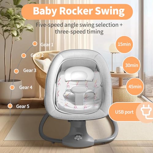 ErmeiRabbit Electric Remote Control Baby Bouncer - Image 2