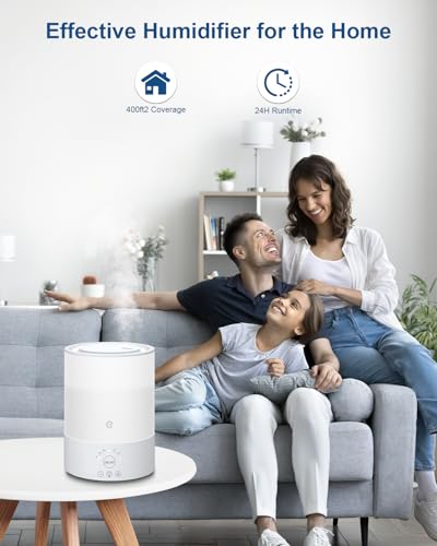 esemoil Humidifiers For Bedroom, Large Room, 2.5L - Image 3