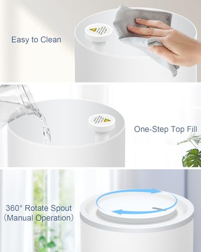 esemoil Humidifiers For Bedroom, Large Room, 2.5L - Image 5