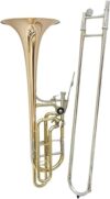 VBDEFRT Euphonium Brass Instruments Gold Lacquer Trombone