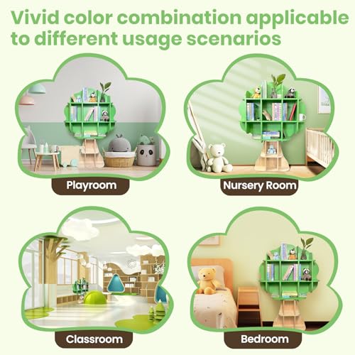 EXPERLAM Kids Bookshelf - 5 Tier Wooden Bookcase - Image 5