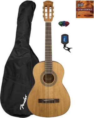 Fender FA-15N Kids Classical Guitar Bundle