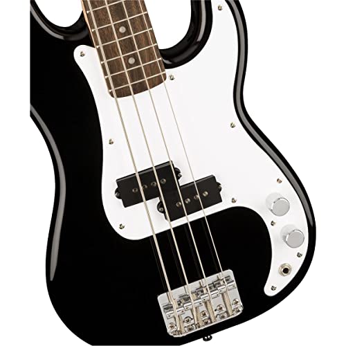 Fender Mini Precision Short Scale Bass Guitar, Black - Image 3