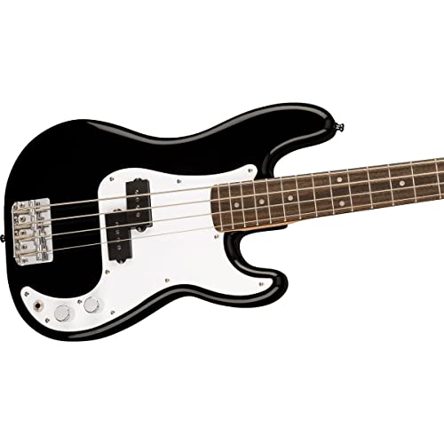 Fender Mini Precision Short Scale Bass Guitar, Black - Image 4