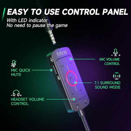 FIFINE Gaming Headset with Microphone - Image 5