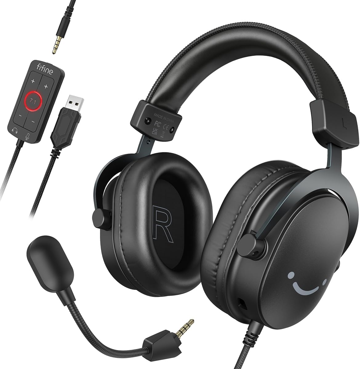 FIFINE Gaming Headset with Microphone